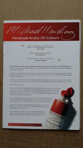 Cartella colori a mano colori olio extrafine Michael Harding