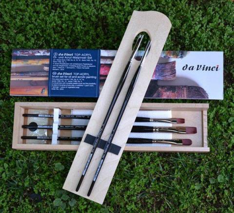 Set pennelli DA VINCI TOP-ACRYL per olio e acrilico in fibra sintetica